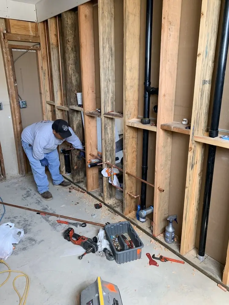 Commercial rough-in plumbing for Water Heater Replacement in University Heights
